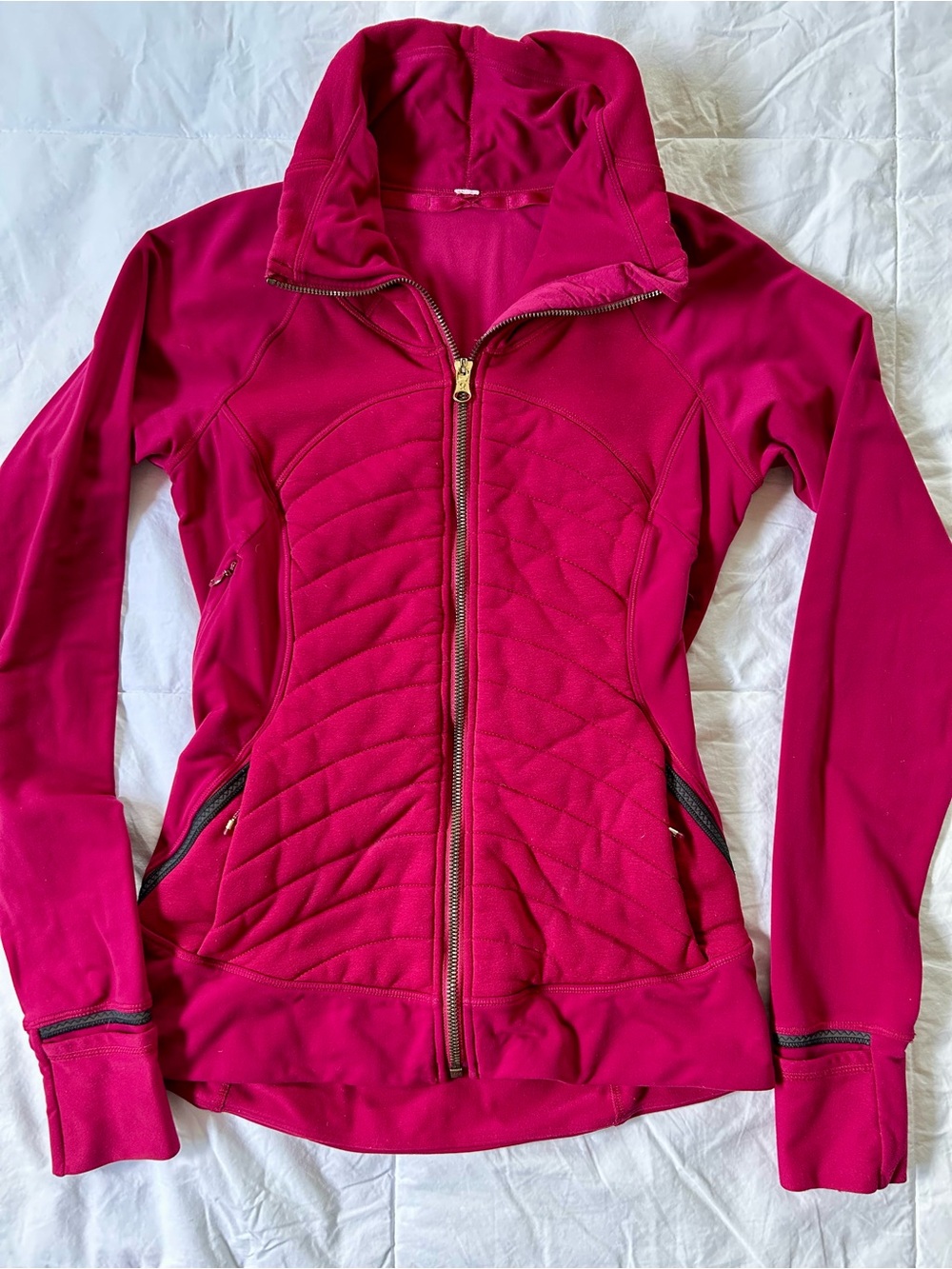 Quilted Lululemon zip up jacket - rare!